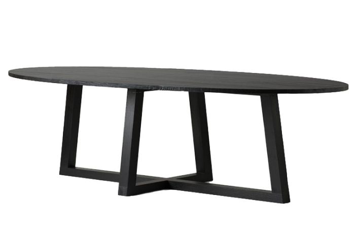 BLACK STAIN TABLE-ASH WOOD