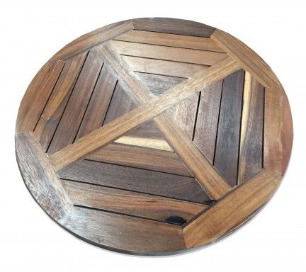 OUTDOOR SLAT TIMBER TABLE TOPS