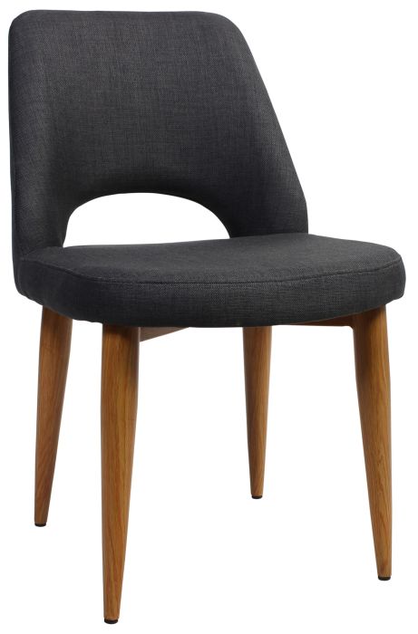 Albery Light Oak Metal Chair