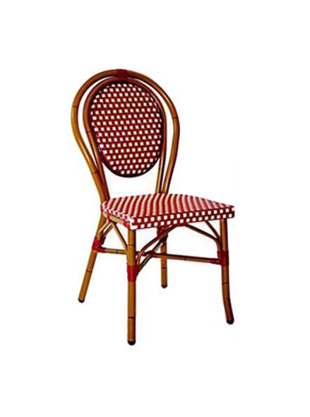 Celia Paris Chair Red and Cream