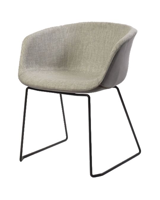 HANSEL SOFT GREY DINING CHAIR