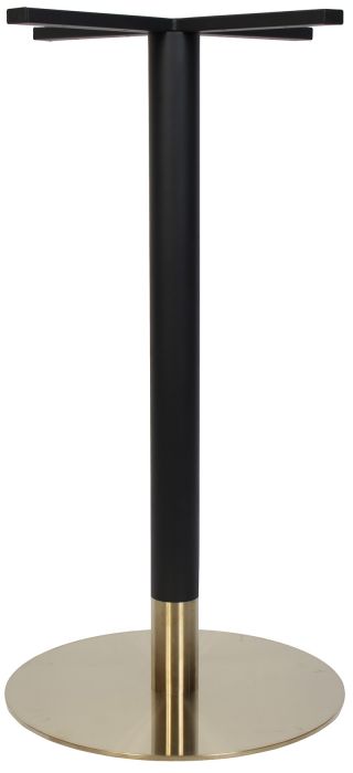 Tivoli Black and Brass Disc Dry Bar Table Base