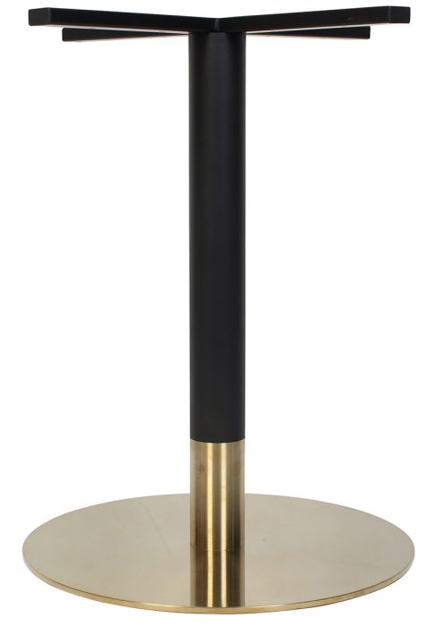 Tivoli Black and Brass Disc Table Base