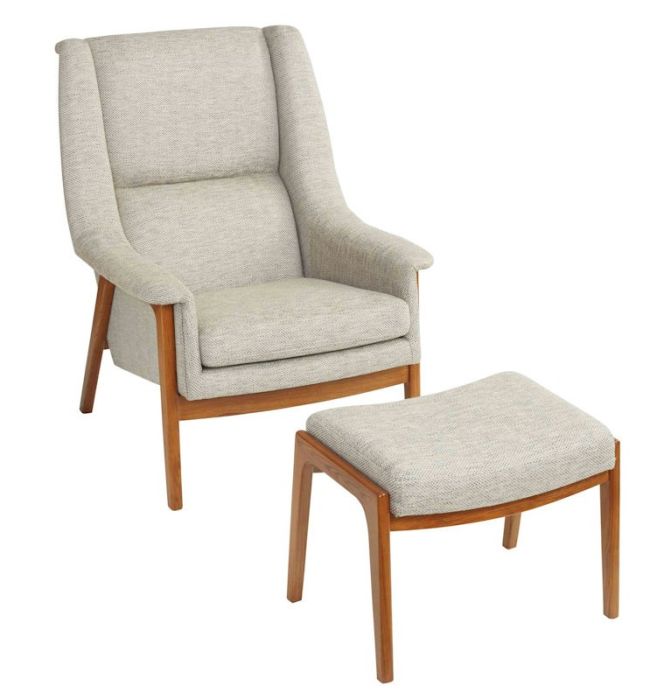 Morris Armchair And Ottoman