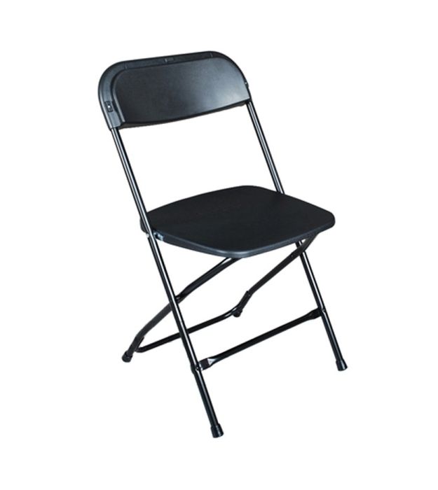 Plastic Folding Chair Black
