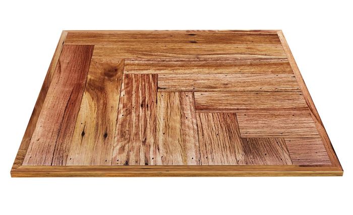 Fence Paling Timber Weave Table Top