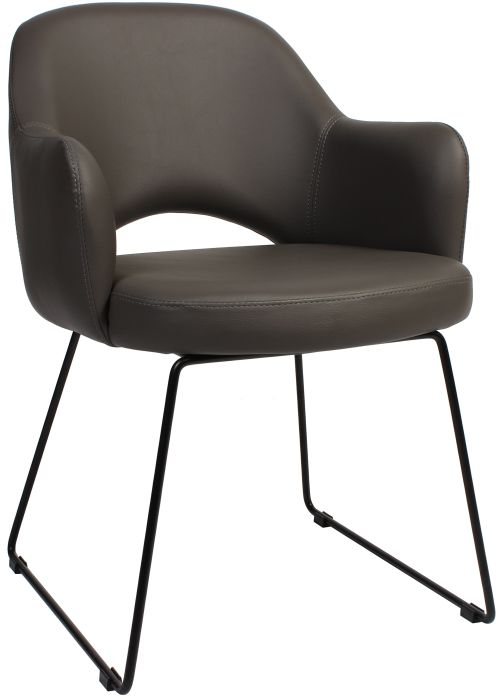 Albery Vinyl Sled Chair