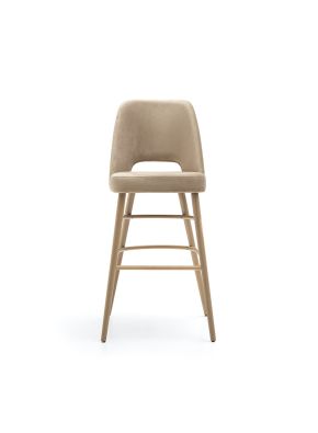 Light Brown Timber Bar Stool front facing