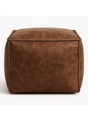 Gaspard Leather Ottoman 
