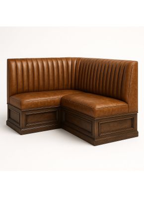 L-Shaped Banquette Seating for Restaurants and Hotels