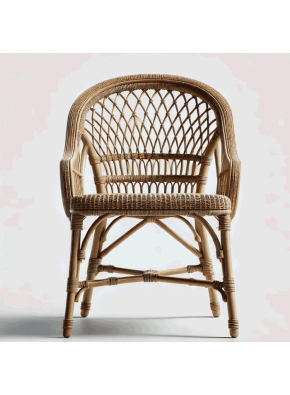 Marseille Synthetic & Natural Rattan Bistro Chair