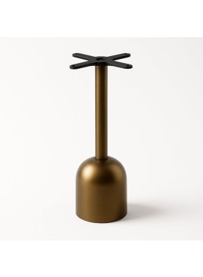 Palmer Dining Table Base in bronze, front view.